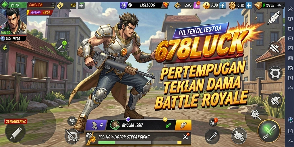 Screenshot gameplay 678LUCK yang seru dalam pertempuran Battle Royale.