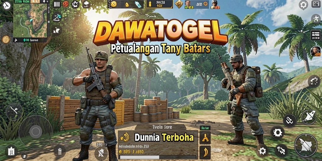 Tampilan gameplay DAWATOGEL dengan petualangan Open World yang mendebarkan.