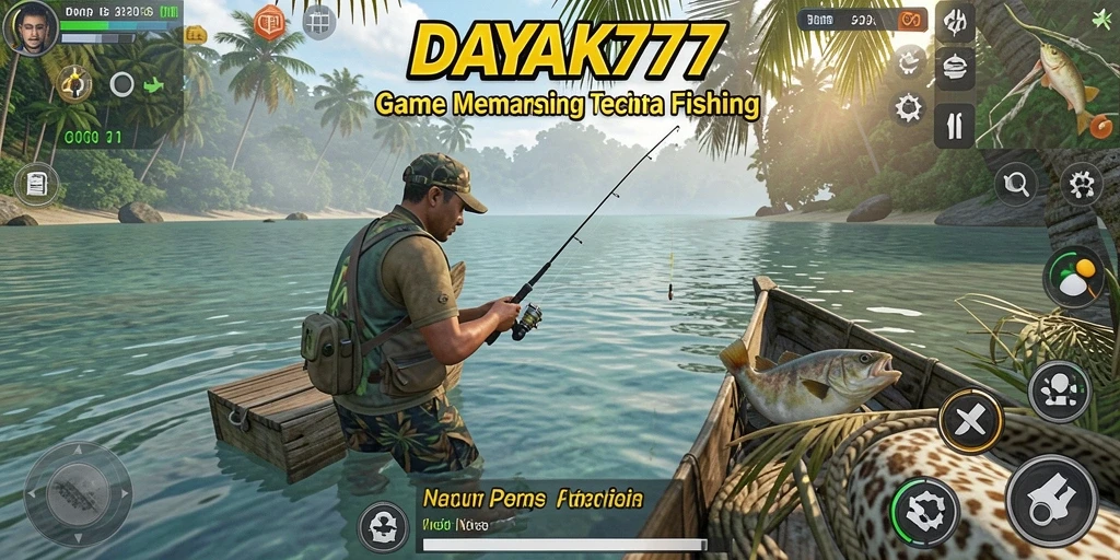 Gameplay seru di DAYAK777 saat menangkap ikan di lokasi yang menakjubkan.