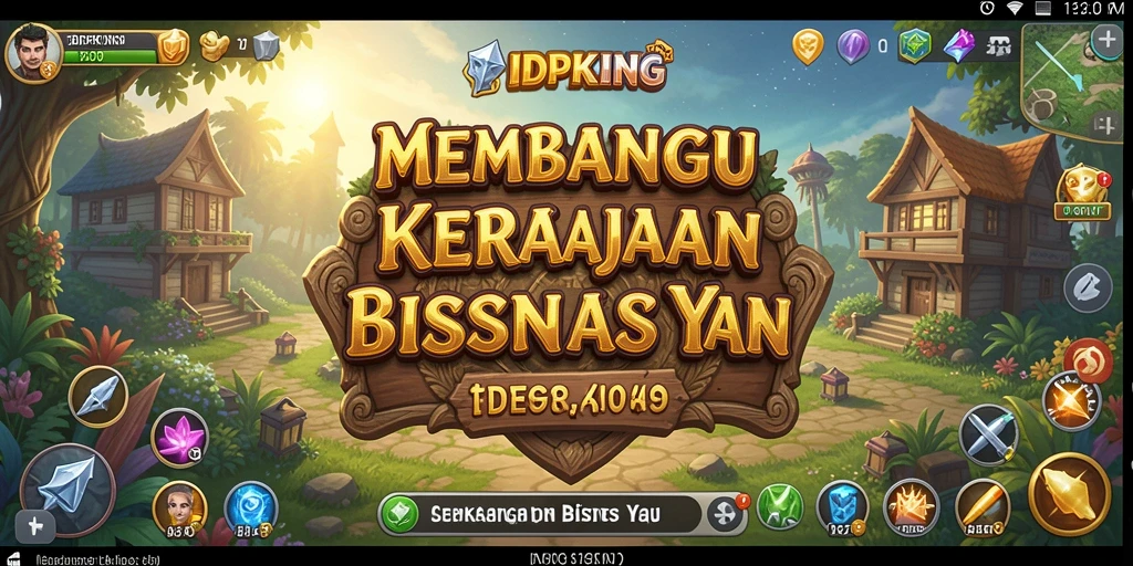Tampilan seru gameplay IDPKING yang penuh strategi Tycoon.