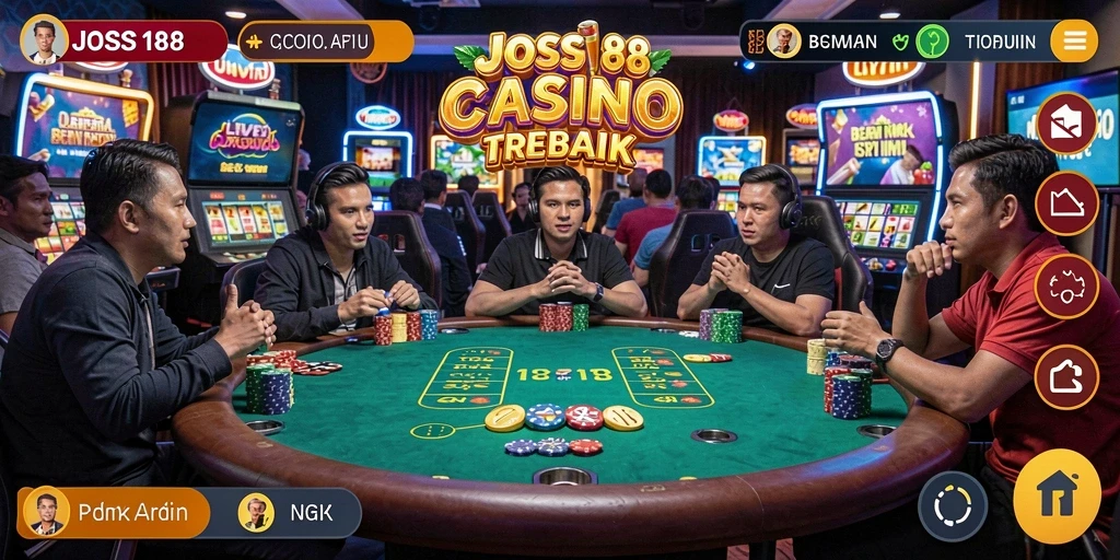 Tampilan gameplay Live Casino yang menarik dan interaktif di JOSS188.