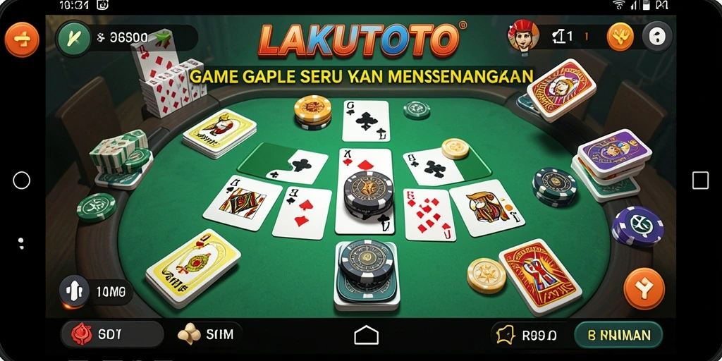 Tampilan gameplay menarik dan seru dari LAKUTOTO.