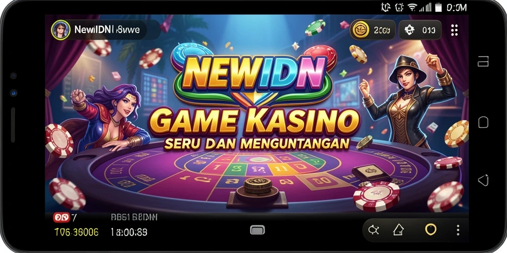 Tampilan gameplay NEWIDN yang menampilkan suasana Kasino yang mendebarkan.