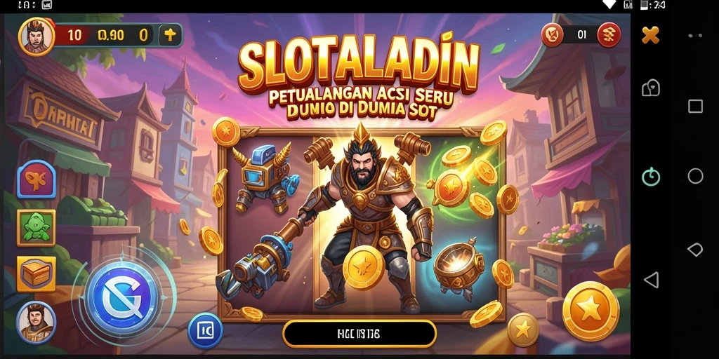 Tampilan permainan <strong>SLOTALADIN</strong> dengan aksi seru dan grafis menarik.