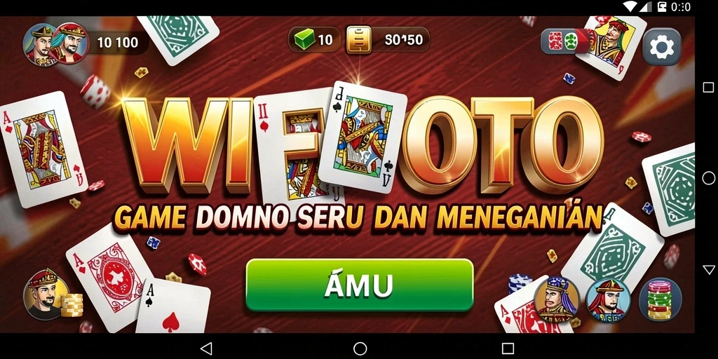 Gameplay seru WIFITOTO dalam pertandingan Domino.