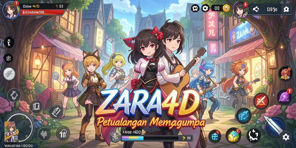 Tampilan gameplay ZARA4D yang memukau dengan animasi karakter yang halus.
